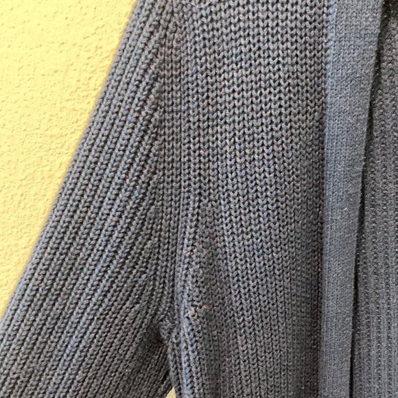 Old Navy Blue Waffle Long Cardigan - Picture 3 of 6